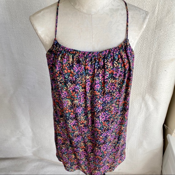 Parker Silk Sleeveless Floral Print Mini Dress - Picture 6 of 8